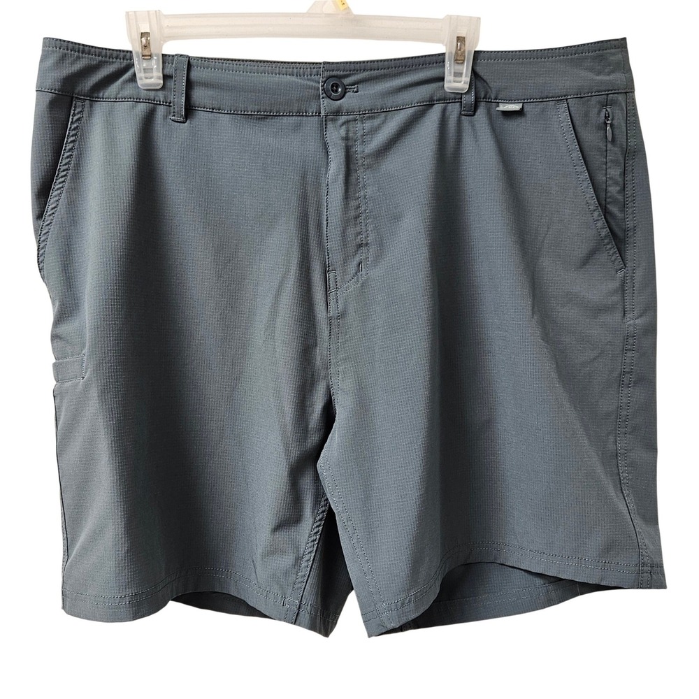 AFTCO Fishing Shorts Men 38 Gray Cargo Pliers Pocket Hiking Outdoor Gorpcore